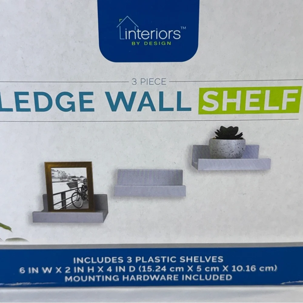 🆕 3-Piece Ledge Wall Shelf Set | Modern Display Shelves | Hardware Included
